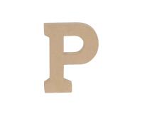 Lettre P kraft 20cm - Kraft