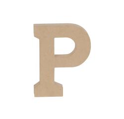 Lettre P kraft 20cm - Kraft