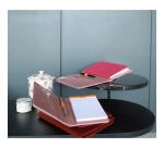 Rhodiarama livret porte-bloc N°13 pour bloc ou carnet format A6 - Lie de vin