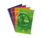 Clairefontaine Wirebound Indexed Notebook, Ligne 7000, Squared, 11x17cm, 90 Sheets, 70g - Assortment