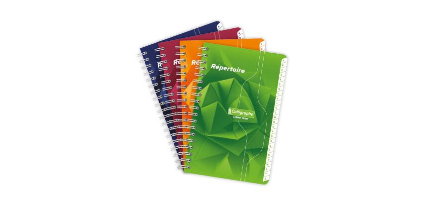 Répertoire reliure intégrale 7000 11x17 cm 180 pages petits carreaux 70 g - Assortis