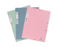 Chemises à élastiques 3 rabats carte recyclée 400g/m2 AutentiK - Couleurs assorties