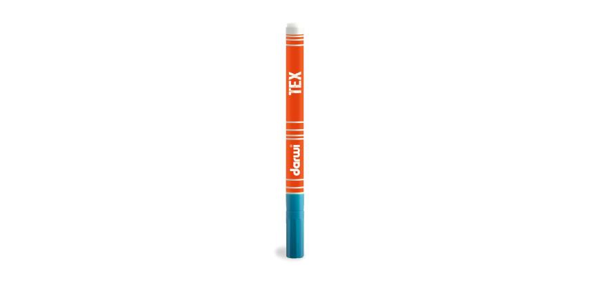 DARWI TEX, Textilmarker, Spitze 1mm, Inhalt 3ml, Blau - Blau
