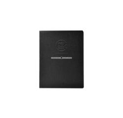 Crok'Book carnet piqué 20F 17x22cm 120g papier noir F - Noir