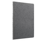 Cahier reliure intégrale Age Bag A4 100 pages ligné + marge - Gris