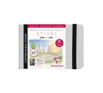 Etival Aquarelle carnet cousu 24F 10x15cm 300g grain fin (cartes de visite) - Gris