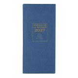 Agenda de bureau Banquier long Euro et cents 16 x 34 cm Journalier 2027 - Aléatoires