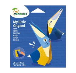 Mijn kleine Origami, Konijn, 12 x 12 cm, 20F, 70g - Veelkleurig