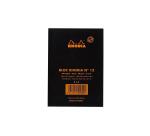 Bloc agrafé Rhodia N°12 8,5x12 cm 80 feuillets petits carreaux 5x5 80g - Noir