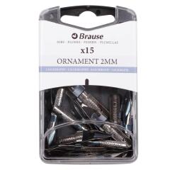 Schachtel mit 15 Ornamentfedern