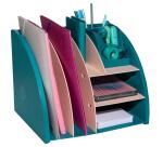Bureau-organizer The Organizer Skandi - pacifisch blauw / nude