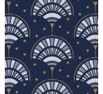 Papier 80g, Tiny 50x0,35m, Eventail bleu - Bleu