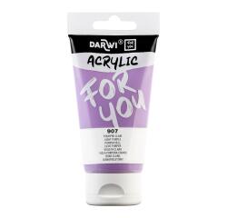 Darwi For You tube de peinture acrylique 75 ml - Pourpre clair
