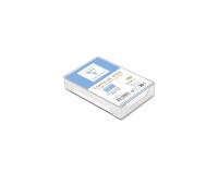 Boite de 100 Cartes de Visite Bristol Blanc Uni 82x128 mm - 220g/m2 - Blanc