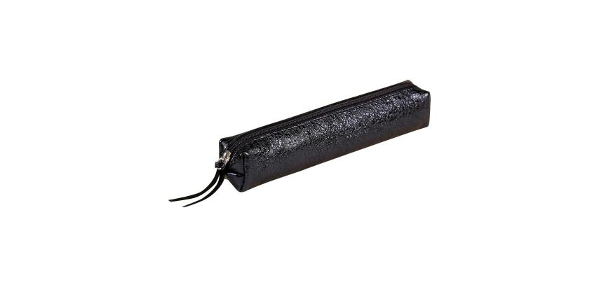 CÉLESTE CUIR Trousse SLIM 4x2,5x19,5 cm Lazer Bleu