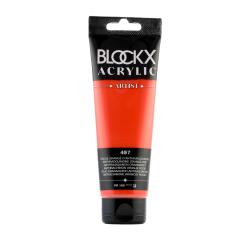Feine Acrylfarbe, Acrylic Artist, Tube 120ml - Anthradquinon Orangerot