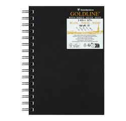 Goldline carnet spiralé 50F A5 140g portrait - Blanc