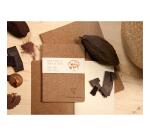 Jeans et Cocoa, Carnet piqué cousu fil A6 96 pages lignées, cacao - Cacao