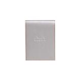 Rhodiarama porte-bloc avec porte-crayon + bloc N°12 ligné - Argent