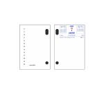 Bloc-Praktiker Datum rechts 8,2x12 cm pro 10 - Rot