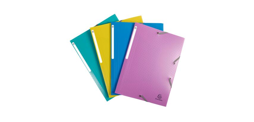Carpetas con gomas y 3 solapas Forever® Young PP reciclado - Colores surtidos
