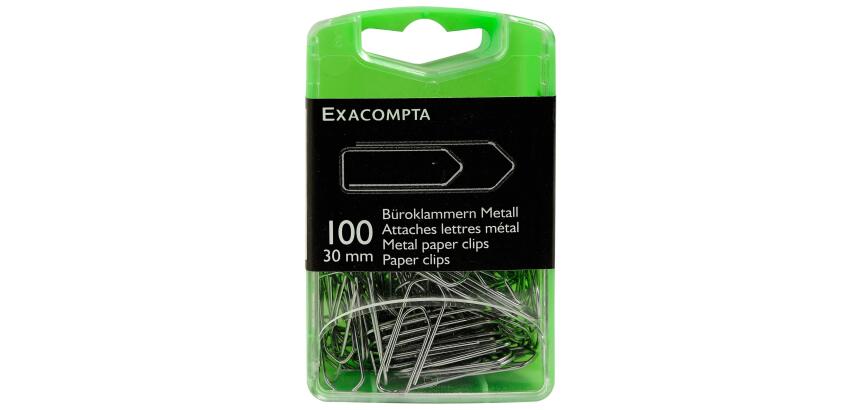 Boîte de 100 attaches lettres métal 30mm - Argent