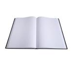 Register 35x22,5cm 5x5 foliiert 400 Seiten - Schwarzer Stoffeinband