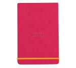 Rhodiarama Webnotepad rembordé rigide A5 192 pages ligné microperforé papier ivoire 90g fermeture élastique - Framboise