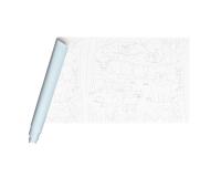 Freskenpapier mit Vordruck, Rolle 120g/m2 im Format 10x0,50m - Wald