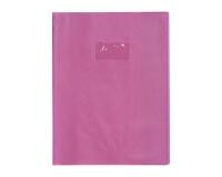 Protège-cahiers grain cuir PVC 22/100ème A4 - Violet