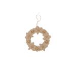 Couronne de fleurs 2x29x29cm - Kraft