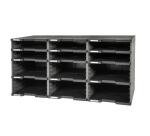 Module de classement Modulodoc - set 12 cases sans tiroirs Ecoblack - Gris foncé