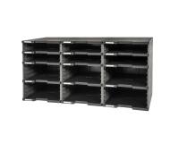 MODULODOC 12 empty cases black/mous grey - Dark grey