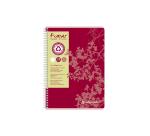 Cahier reliure intégrale FOREVER A4 180 pages ligné 80 g - Rouge
