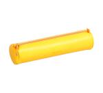 Rhodiarama ronde pennenetui Italiaans kunstleer 5x21,5 cm - Daffodil