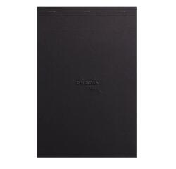 Rhodia Touch - GREY Maya Pad - bloc agrafé A4+ 50f réglure cross'n'dot papier Maya GRIS 120g - Noir