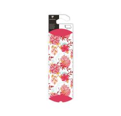Pochette cadeau, 8x22cm, Flora - Multicolore