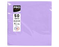 Paquet de 50 serviettes cocktail micro-gaufrées ouate 2 plis - 20x20 cm