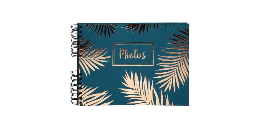 Wireb album 50p. black 32x22cm PALMA red - Blue