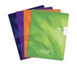 Geheftetes Heft 8000 KARTE 17x22 cm 32 Seiten große Karos 90 g - Sortiert