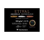 Etival Noir bloc collé 1 côté 15F 10x15cm 300g double grain