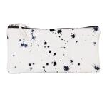 COSMICUIR Daim Trousse plate 22x11 cm Bleu foncé