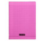 Cahier piqué 8000 POLYPRO A4 96 pages grands carreaux 90 g - Rose