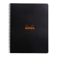 Rhodia Classic Notebook A4+ Lined+Margin - Black