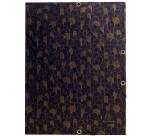 Chemise à élastiques 3 rabats carte lustrée 400g/m2 Néo Déco - Couleurs assorties