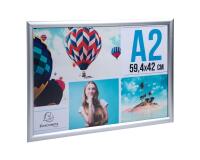 Muurlijst aluminium A2 Office alu - kristal