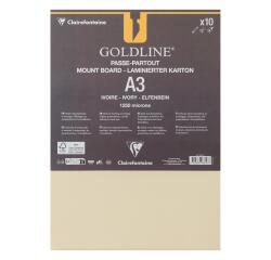 Goldline contrecollé pour passe-partout paquet 10F A3 1,25mm - Ivoire