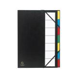 Trieur rigide ordonator dos extensible 7 compartiments noir - Noir