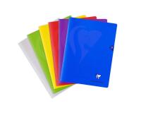 Cahier piqué Mimesys 24x32cm 96 pages petits carreaux couverture polypropylène Couleur aléatoire - Assortis