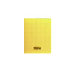 Cahier piqué 8000 POLYPRO 17x22 cm 192 pages grands carreaux 90 g - Jaune